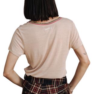 T-shirt Beige Femme FREEMAN PORTER Tonia Linen vue 0