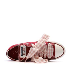 Baskets Rouges/Roses Fille Converse Chuck Taylor All Star vue 4