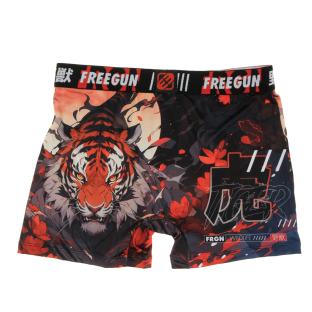 Boxer Noir/Orange Homme Freegun Tiger vue 2
