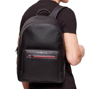 Sac à dos Noir Homme Tommy Hilfiger Foundation vue 0