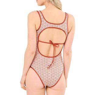 Maillot de bain 1 pièce Terracotta Femme Lacoste Printed vue 0