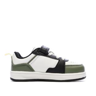 Baskets Blanc/Vert Garçon Kappa Logo Shay 1.0 vue 0
