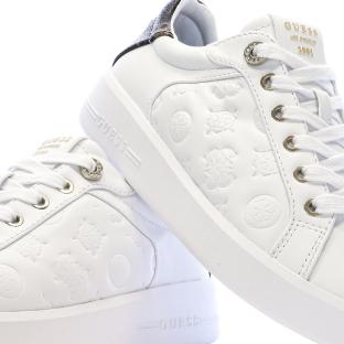 Baskets Blanc/Noir Femme Guess FLJRONFAL12 vue 0
