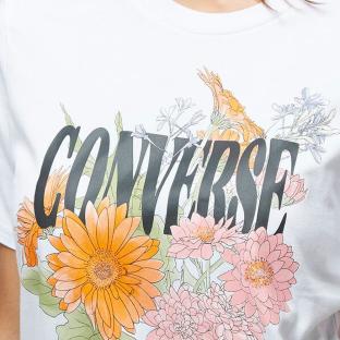 T-shirt Blanc Femme Converse Desert Floral vue 3