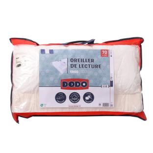 Oreiller De Lecture Ergonomique Blanc Dodo 70x40 pas cher