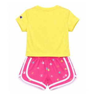 Ensemble Jaune/Rose Fille Champion C414ST909 vue 0