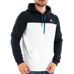 Sweat Blanc/Marine Homme Le Coq Sportif Heritage pas cher