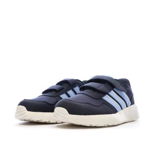 Baskets Marines/Bleu Garçon Adidas Run 60s vue 6