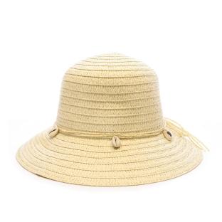 Chapeaux Blanc Via Lorenzo Cloche Camel vue 0