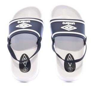 Claquettes Marine/Blanches Garçon Umbro Kocak Elas vue 6