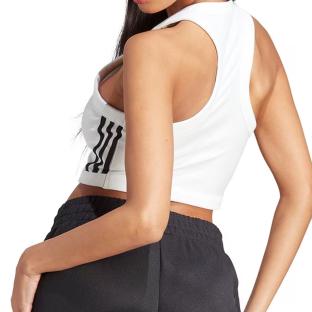 T-shirt Blanc Femme Adidas II0713 vue 2