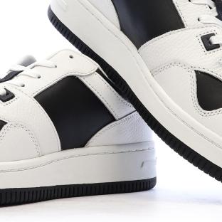 Baskets Blanches/Noires Homme Tommy Hilfiger Tjm Retro Basket vue 7