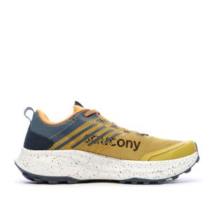 Chaussures de trail Jaunes Homme Saucony Ride vue 2