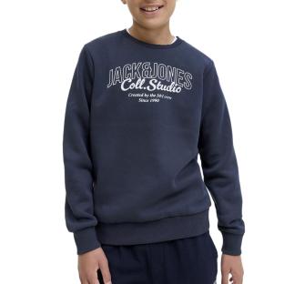 Sweat Marine Foncé Garçon Jack & Jones Makoto pas cher