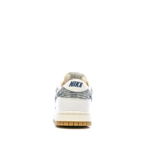 Baskets Blanches/Grises Homme Nike Dunk Low vue 3