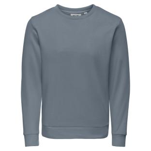 Sweat Bleu Homme Only & Sons Chase pas cher