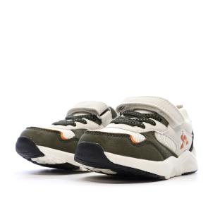 Baskets Beige/Kaki Garçon Le Coq Sportif Lsc Runner vue 6