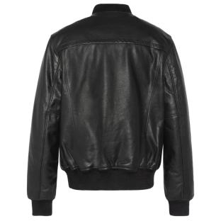Bomber Noir Homme Schott LCCITY vue 2