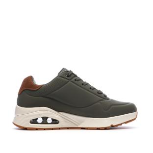 Baskets Grises Homme Skechers Uno vue 2