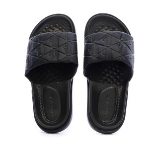 Claquettes Noir Homme Lacoste Serve Slide Dual 1251 vue 0