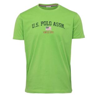 T-Shirt Vert Homme US Polo ASSN Nick pas cher