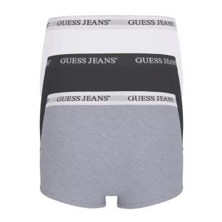 X3 Boxers Noir/Blanc/Gris Homme Guess Trunk vue 2