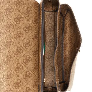 Sac à Bandoulière Marron Femme Guess Brenton vue 3