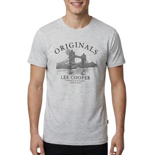 T-Shirt Gris Homme Lee Cooper LCN820 vue 0