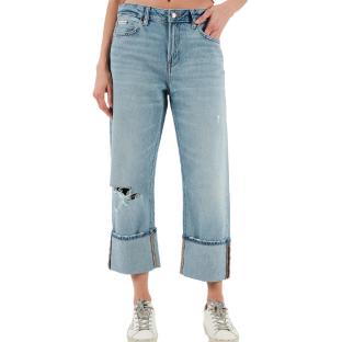Jean Loose Bleu Femme Calvin Klein Jeans Relaxed vue 0