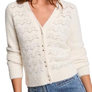 Gilet Écru Femme Morgan MLILY pas cher