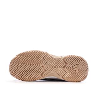 Baskets Grises/Roses Femme Adidas Gamecourt 2 vue 0