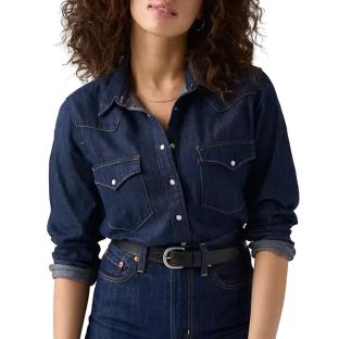 Camisa azul crudo para mujer Levi's The Ultimate Western ver 0