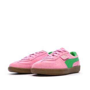 Baskets Rose/Vert Fille Puma Palermo Special PS vue 7