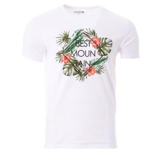 T-shirt Blanc Homme Best Mountain 1013 pas cher