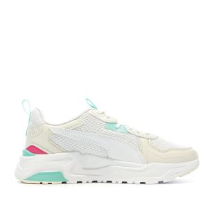 Baskets Blanches/Bleu/Rose Homme Puma Trinity Lite vue 0