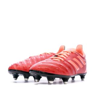 Chaussures de rugby Rouges Enfant Adidas Malice vue 6