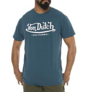 T-shirt Bleu Homme Von Dutch LIFE pas cher