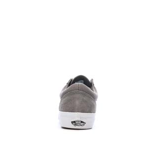 Baskets Grise Femme Vans Old Skool Check Bumper vue 3