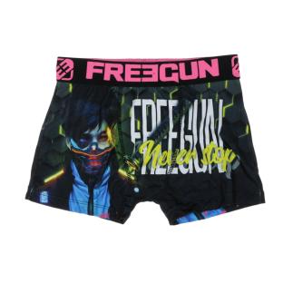 Boxer Noir/Rose Garçon Freegun Snowboard vue 2