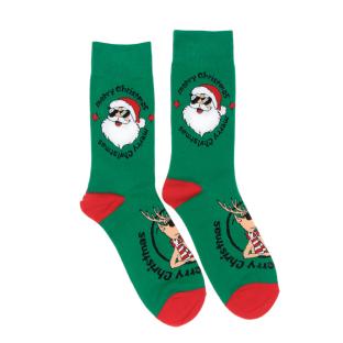 Chaussettes Vert/Rouge Mixte Stella Green Merry Christmas pas cher