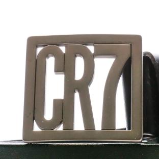 Ceinture en cuir Noire Homme CR7 George vue 0
