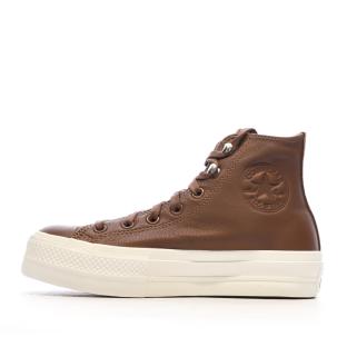 Baskets Marrons Femme Converse All Star Lift Platform pas cher