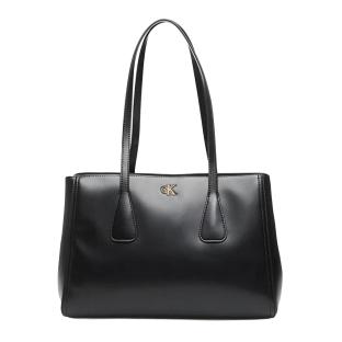 Sac Cabas Noir Femme Blanc Calvin Klein Jeans Medium vue 0