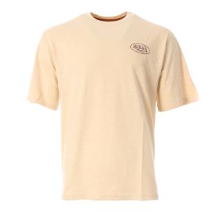 T-shirt Beige Homme Von Dutch Tee Slub Vd Relax pas cher