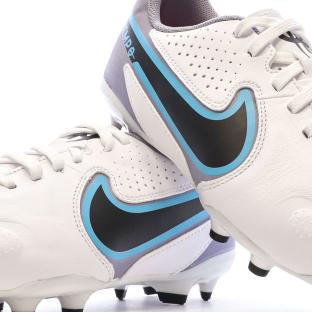 Chaussures de Foot Blanches Junior Nike Legend 9 Academy FG/MG vue 7