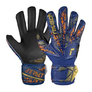 Gants de Gardien Bleu/Orange Enfant Reusch Attrakt Infinity Finger Support pas cher