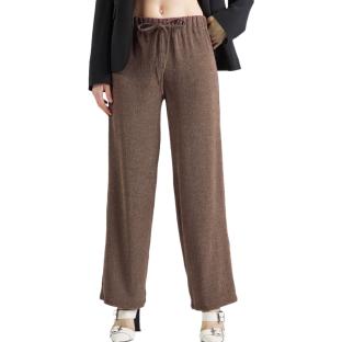 Pantalon Fluide Marron Femme Vero Moda Luna pas cher