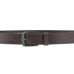 Ceinture Texturée Marron Homme Diesel Basic Belt vue 0