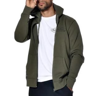 Sweat Zippé Vert Homme Von Dutch SLIGN vue 0