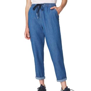 Pantalon fluide Bleu Foncé Femme TBS Stone pas cher